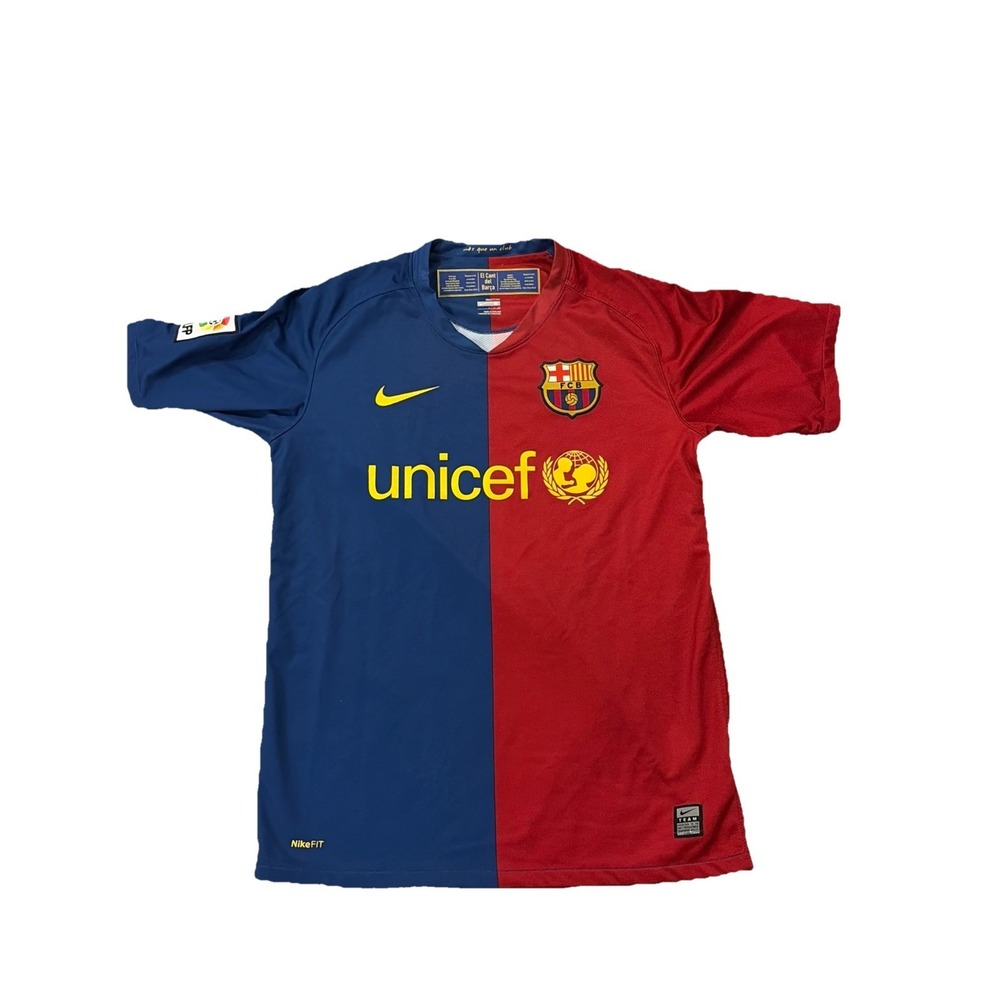 Barcelona Shirt 2008 2009 Home Jersey Nike Football Soccer Size Small